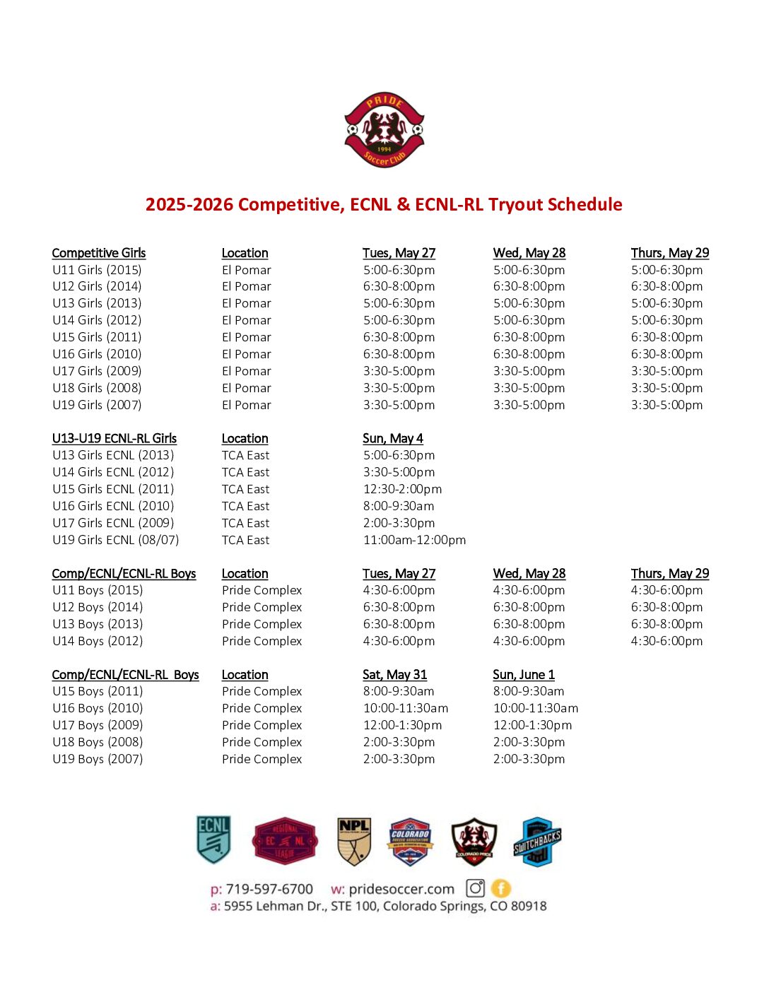 Tryout flyer 2025-2026